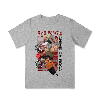 Nome do produto Camiseta Infantil Canal Amo Peixe – Anime da Roça  Arte original criada por artista humano