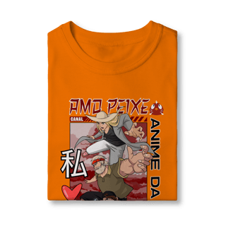Nome do produto Camiseta Infantil Canal Amo Peixe – Anime da Roça  Arte original criada por artista humano