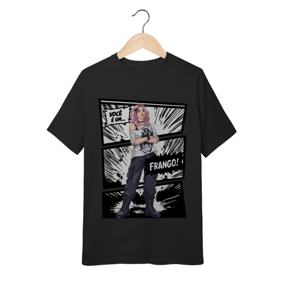 Camiseta : Você é um Frango” Infantil  (Arte por Artista Humano) Camiseta oficial Canal Amo Peixe 