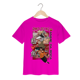 Nome do produto Camiseta Infantil Canal Amo Peixe – Anime da Roça  Arte original criada por artista humano