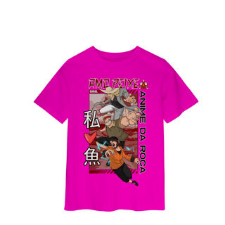 Nome do produto Camiseta Infantil Canal Amo Peixe – Anime da Roça  Arte original criada por artista humano