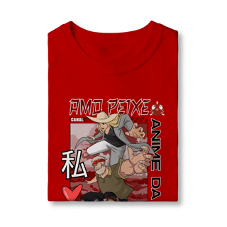 Nome do produto Camiseta Infantil Canal Amo Peixe – Anime da Roça  Arte original criada por artista humano