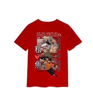 Nome do produto Camiseta Infantil Canal Amo Peixe – Anime da Roça  Arte original criada por artista humano