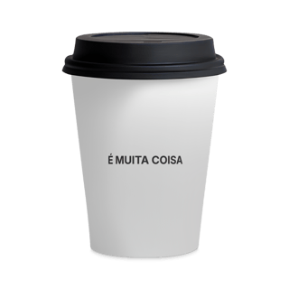 É Muita Coisa | Copo de Cerâmica