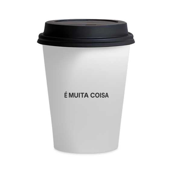 É Muita Coisa | Copo de Cerâmica