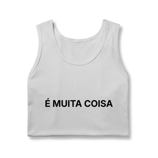 Nome do produto É Muita Coisa | Regata Masculina Quality