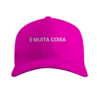 Nome do produto É Muita Coisa | Boné Americano com Tela