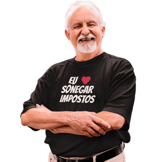 Nome do produto CAMISETA SONEGAR IMPOSTO - COLEÇÃO JOAQUIN TEIXEIRA