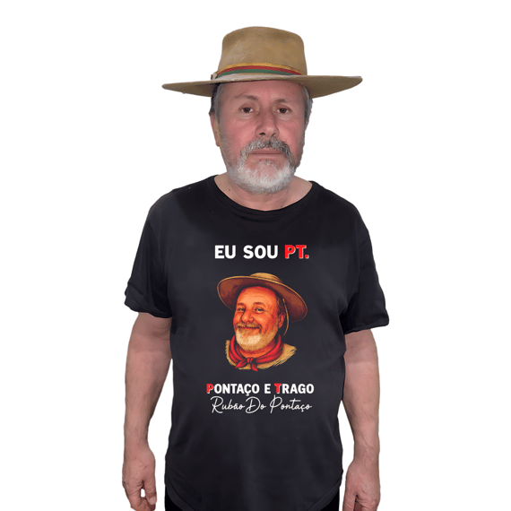 CAMISETA EU SOU PT - COLEÇÃO RUBÃO DO PONTAÇO