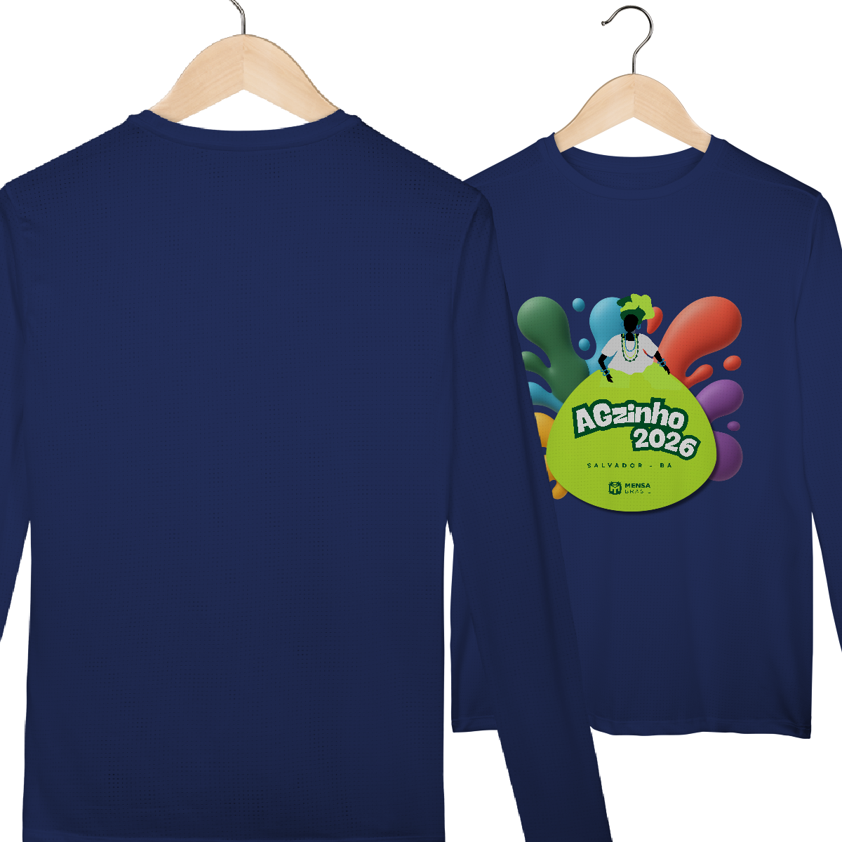 Camisa Longa Sport Dry UV -  Edição Especial AGzinho Bahia/2026 - Logo Baiana