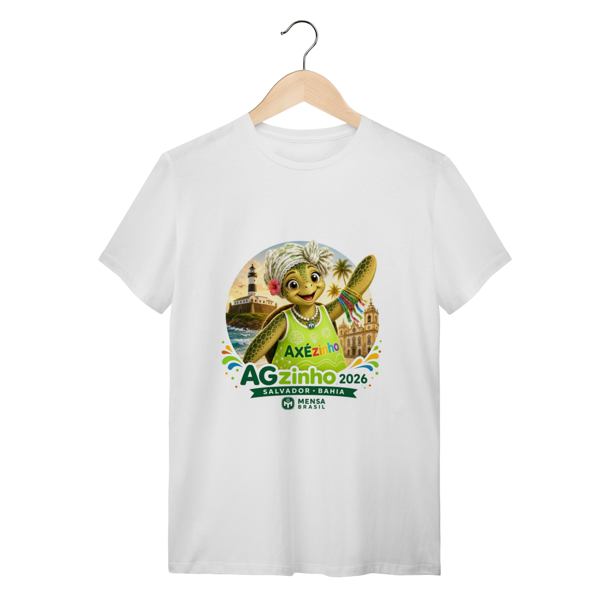T-Shirt Quality -  Edição Especial AGzinho Bahia/2026 - Logo Axézinho