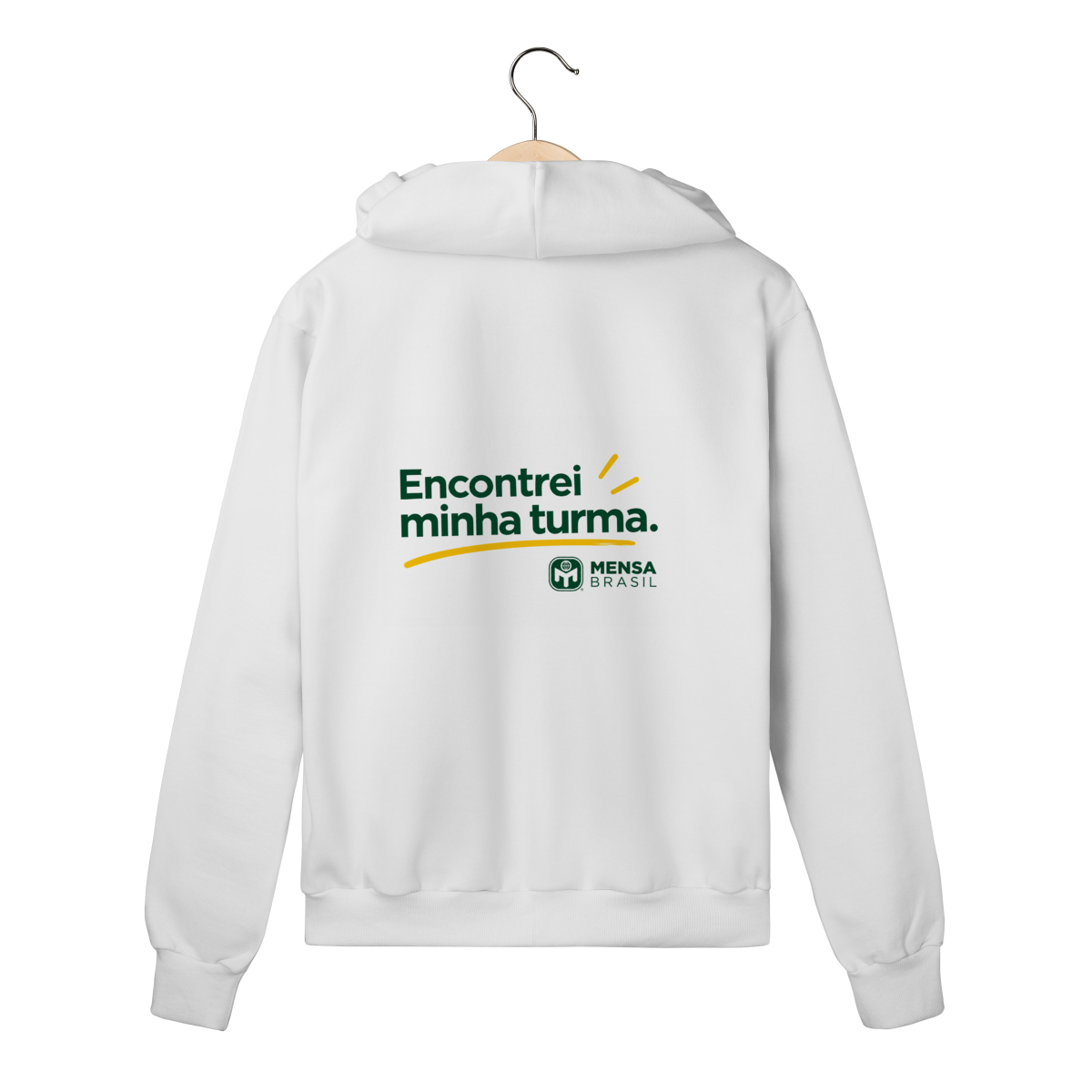 Nome do produto: Moletom com Zíper - Encontrei minha turma