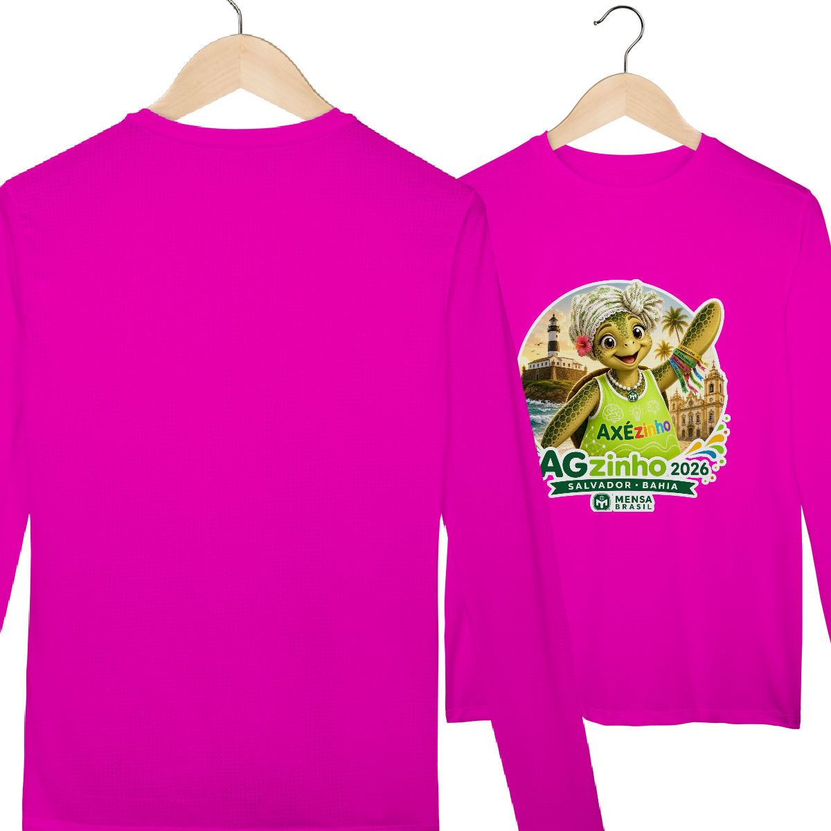 Camisa Longa Sport Dry UV -  Edição Especial AGzinho Bahia/2026 - Logo Axézinho
