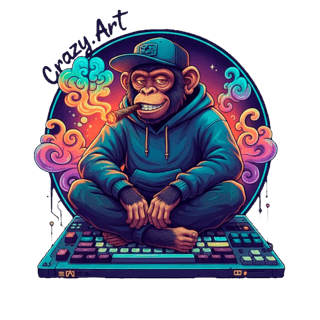 Nome do produto Moletom macaco fumando um baseado