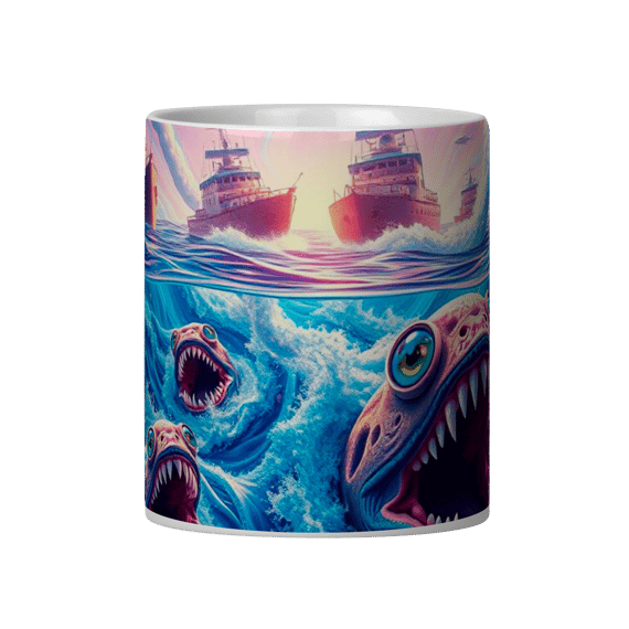 Caneca Monstro Rosa Chapado