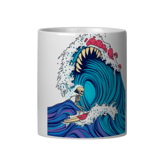 Caneca Surf Caveira