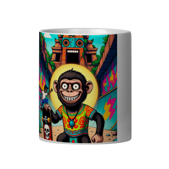 Caneca Macaco Skatista