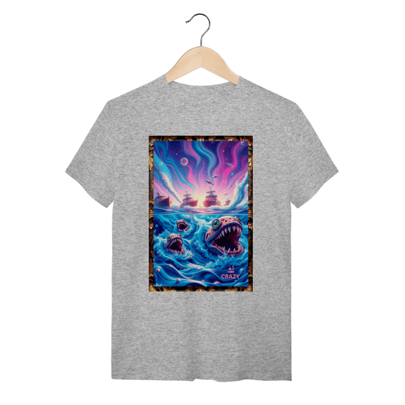 Camiseta Monstro Rosa Chapado