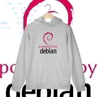 Nome do produtoPOWERED BY DEBIAN 4 - MOLETOM CANGURU