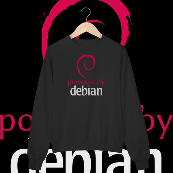 POWERED BY DEBIAN 3 - MOLETOM FECHADO