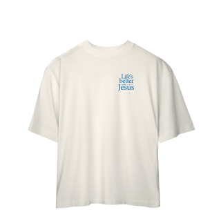 Nome do produto Life's better with Jesus - Oversized