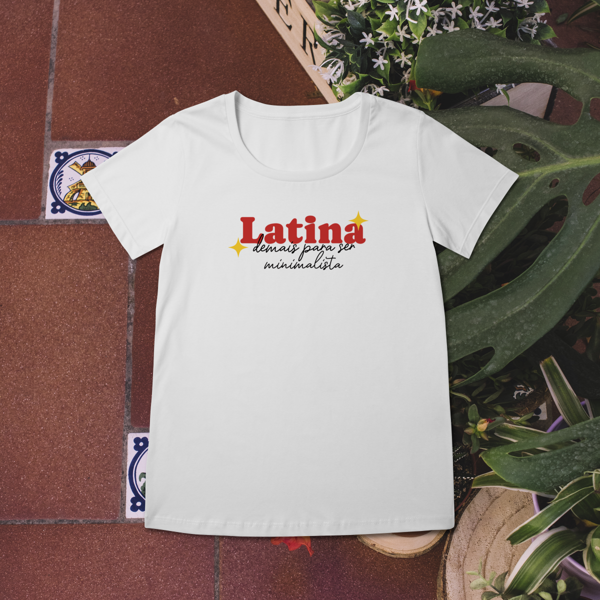 Nome do produto: Baby Long \'Latina demais para ser minimalista\'