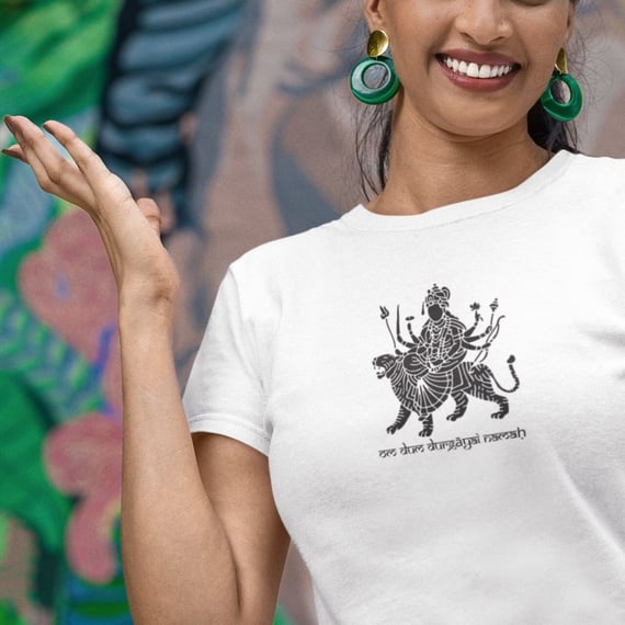 Camiseta de Yoga – Durga Navaratri Shakti Baby Long