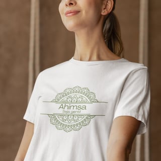 Camiseta Yoga Tradicional Ahimsa – Seja Gentil
