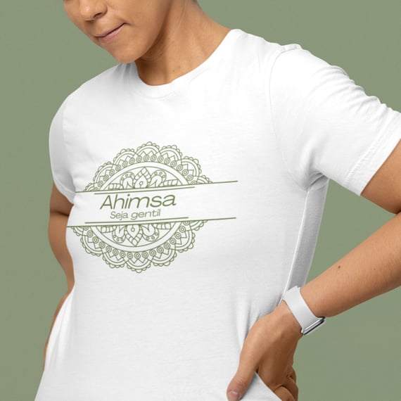 Camiseta Yoga Plus Size Ahimsa – Seja Gentil