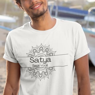 Nome do produto Camiseta Yoga Tradicional Algodão Pima Satya – Viva Sua Verdade