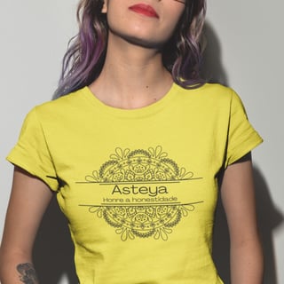 Nome do produto Camiseta Yoga Babylong Asteya – Viva com Integridade