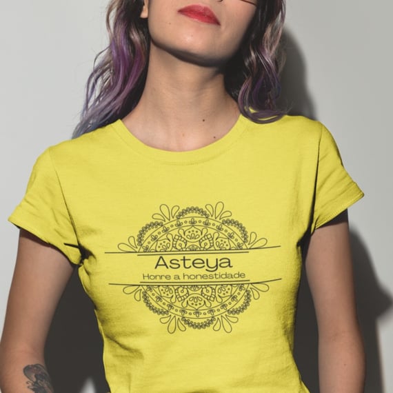 Camiseta Yoga Babylong Asteya – Viva com Integridade