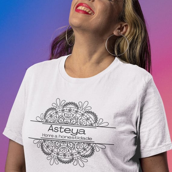 Camiseta Yoga Tradicional Asteya – Viva com Integridade