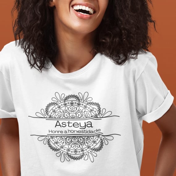 Camiseta Yoga Oversized Asteya – Viva com Integridade