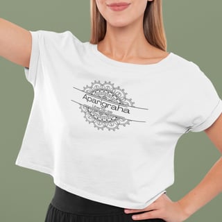 Camiseta Yoga Cropped Aparigraha, Liberte o que Não te Serve 