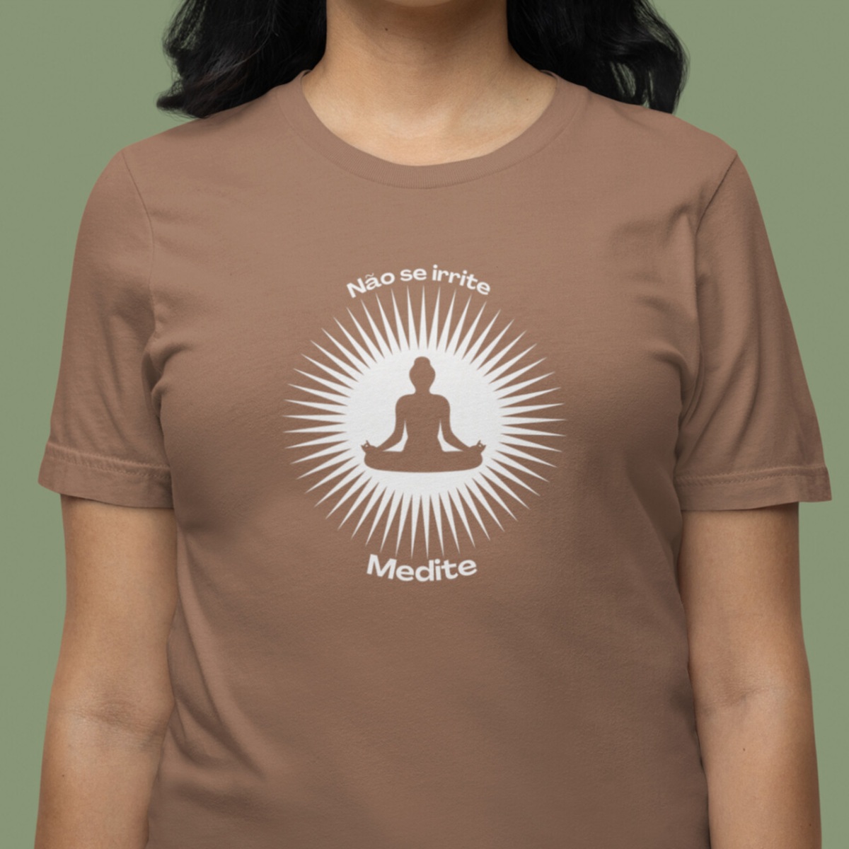 Camiseta de Yoga Meditação Solar