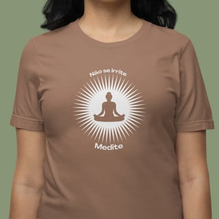 Camiseta de Yoga Meditação Solar