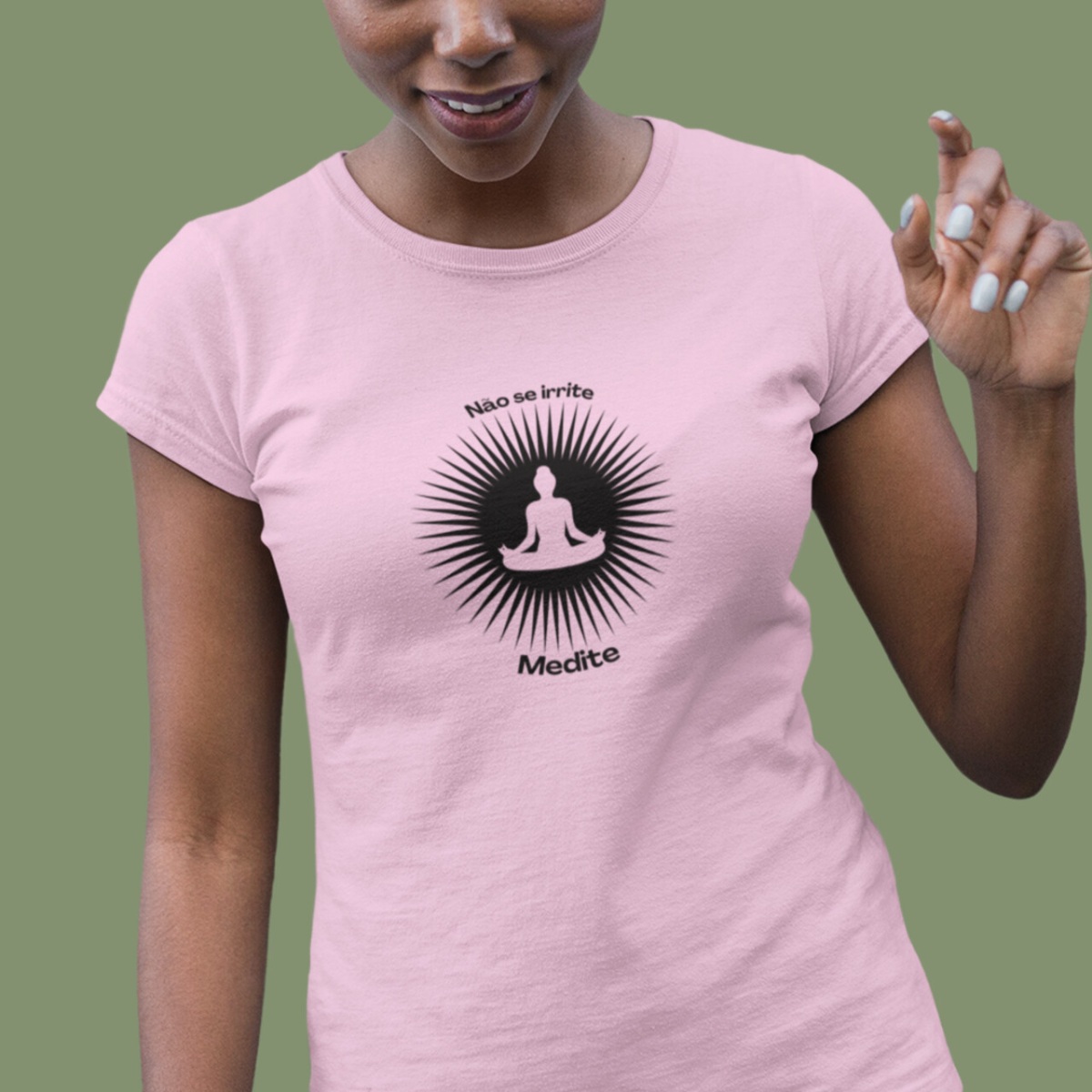 Camiseta de Yoga Meditação Solar Baby Long Pima