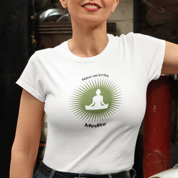 Camiseta de Yoga Meditação Solar Baby Long