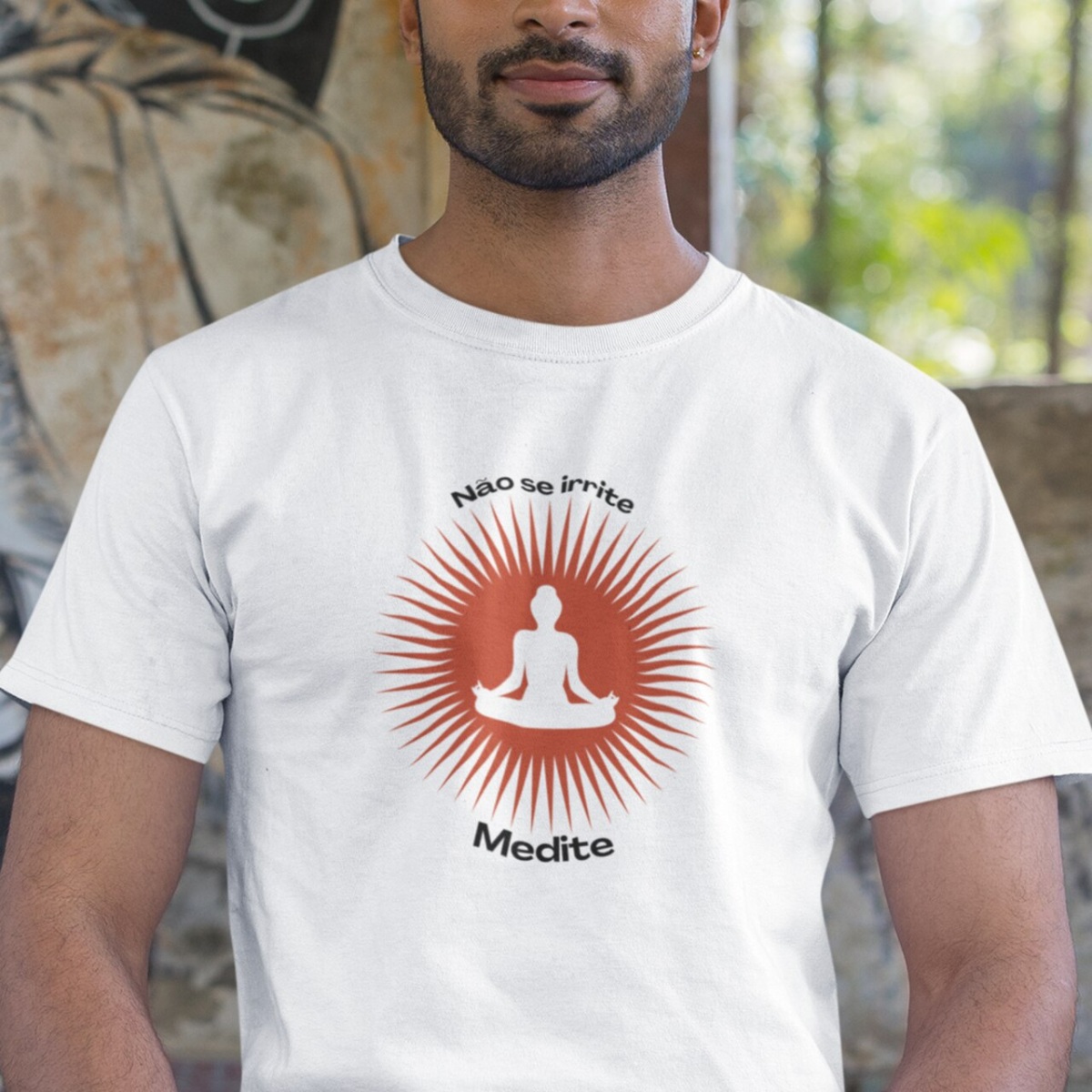 Camiseta de Yoga Meditação Solar 