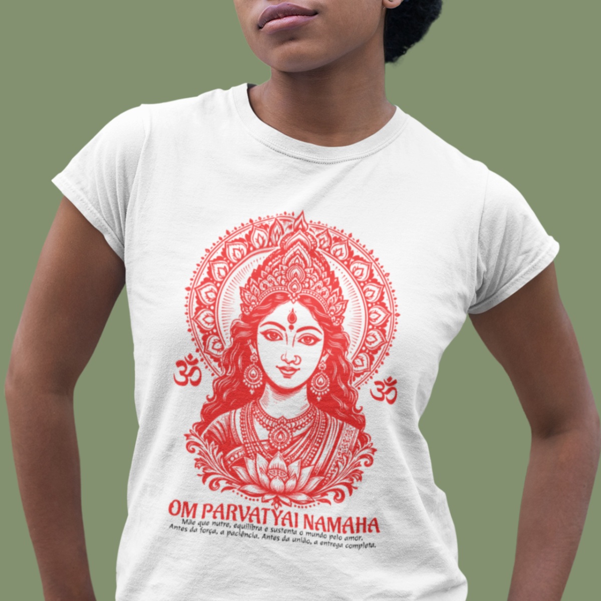 Camiseta de Yoga Baby Long Deusa Parvati