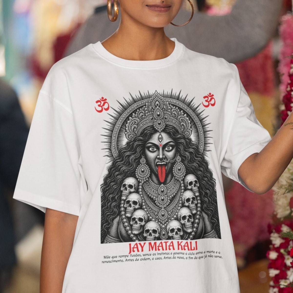 Camiseta de Yoga Oversized Deusa Kali