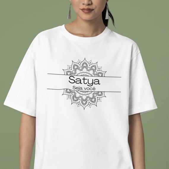 Camiseta Yoga Oversized Satya – Viva Sua Verdade