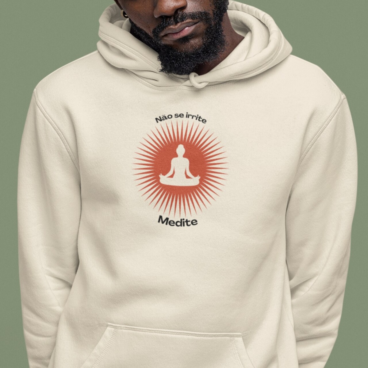 Moletom de Yoga Meditação Solar Canguru