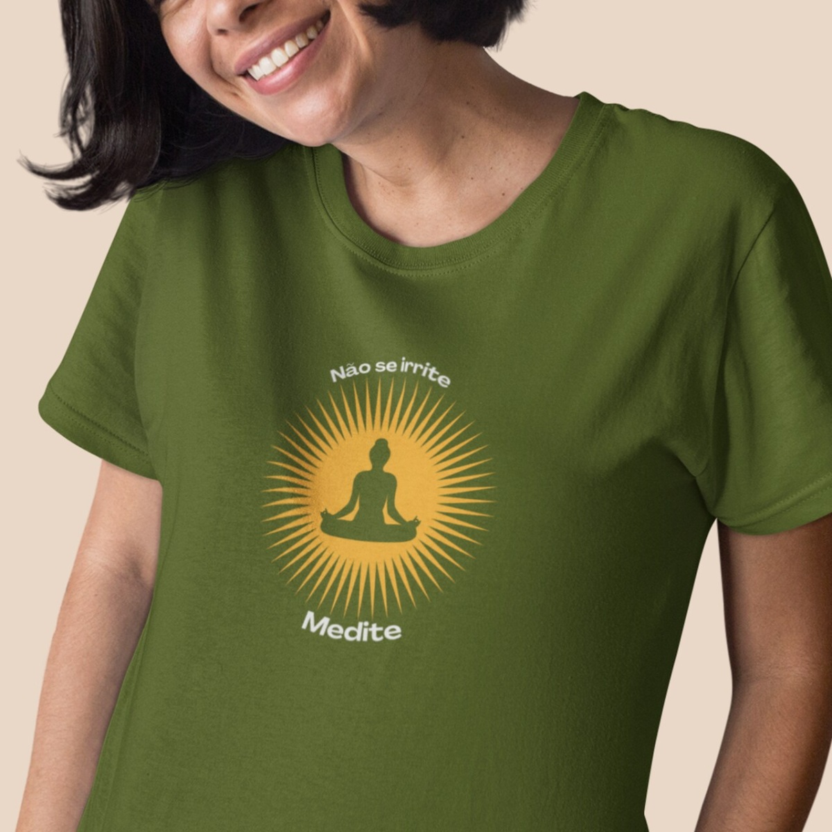 Camiseta de Yoga Meditação Solar 