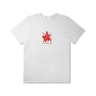 Nome do produto Camiseta de Yoga – Durga Navaratri Shakti Plus Size