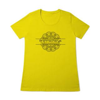 Nome do produto Camiseta Yoga Babylong Brahmacharya, Foque no Essencial