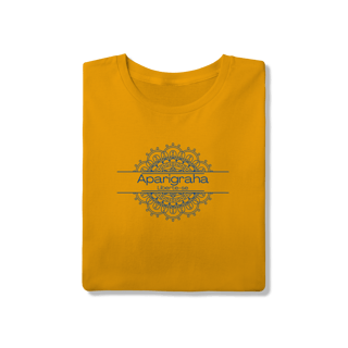 Nome do produto Camiseta Yoga Tradicional Aparigraha, Liberte o que Não te Serve