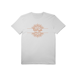 Nome do produto Camiseta Yoga Tradicional Algodão Pima Satya – Viva Sua Verdade