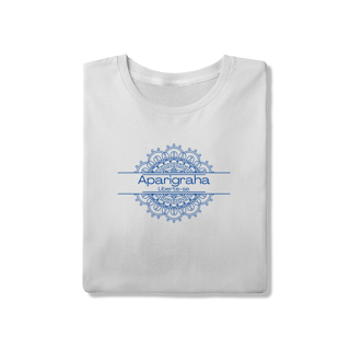 Nome do produto Camiseta Yoga Tradicional Aparigraha, Liberte o que Não te Serve